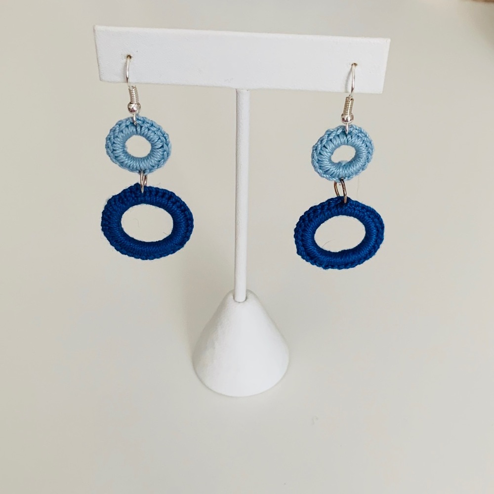 💗3 for $10 Crochet Circle Drop Earrings